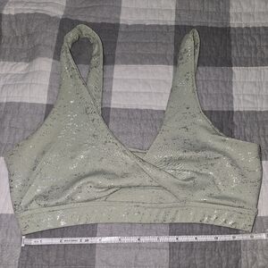 *sale* Sparkling Green And Silver Women's Bra